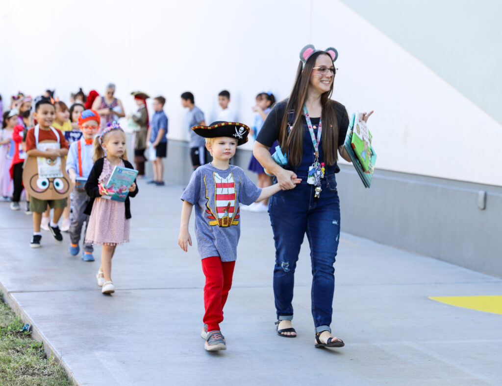 New students and families at EDUPRIZE Charter Schools participating in a welcome event