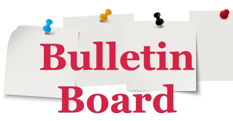 bulletin board word art
