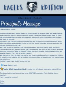 K-6 Newsletter 5-2-25