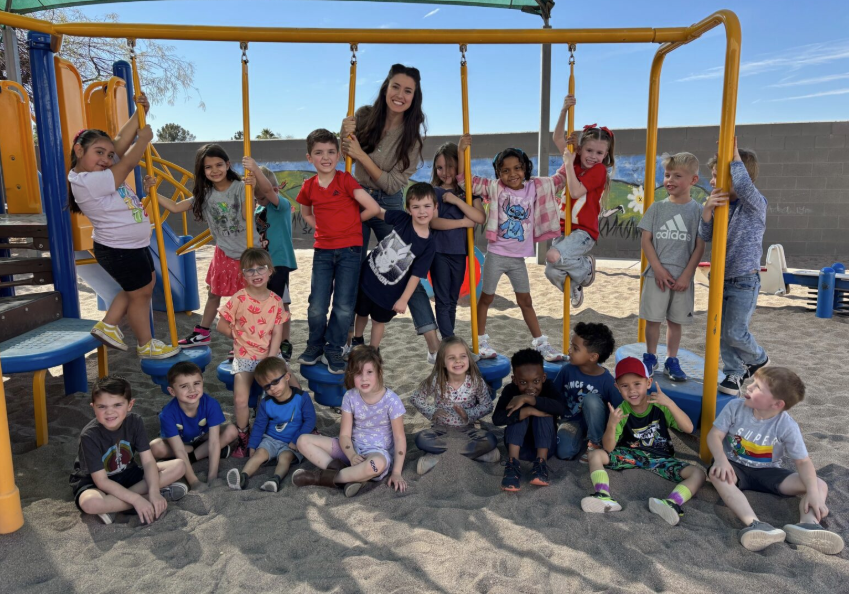 Students engaged in FLEX classroom learning