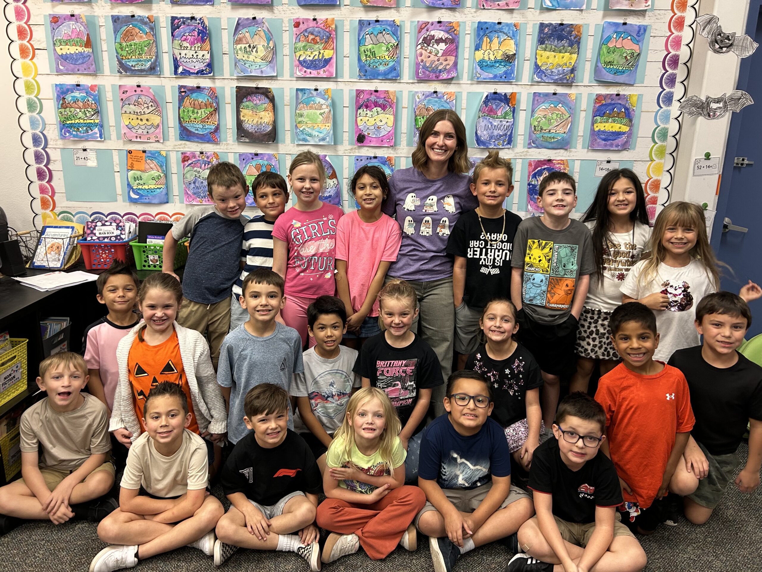 Students engaged in a half-day charter school program with flexible scheduling