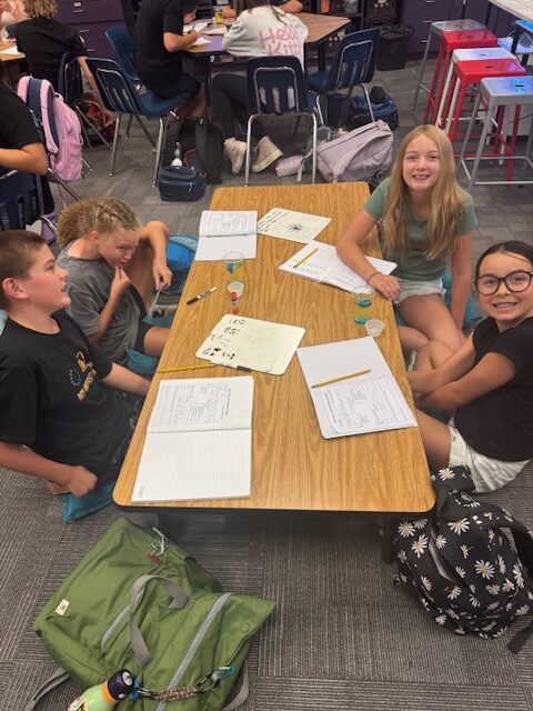 A student working on a hands-on math activity at an EDUPRIZE Arizona charter school