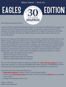 K-6 Newsletter 11-5-25