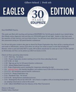 K-6 Newsletter 1-16-26