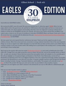 K-6 Newsletter 2-20-26