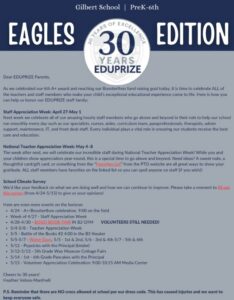 K-6 Newsletter 4.25.26