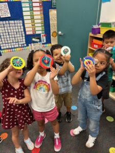 Pre-K students at EDUPRIZE engaged in classroom learning activities