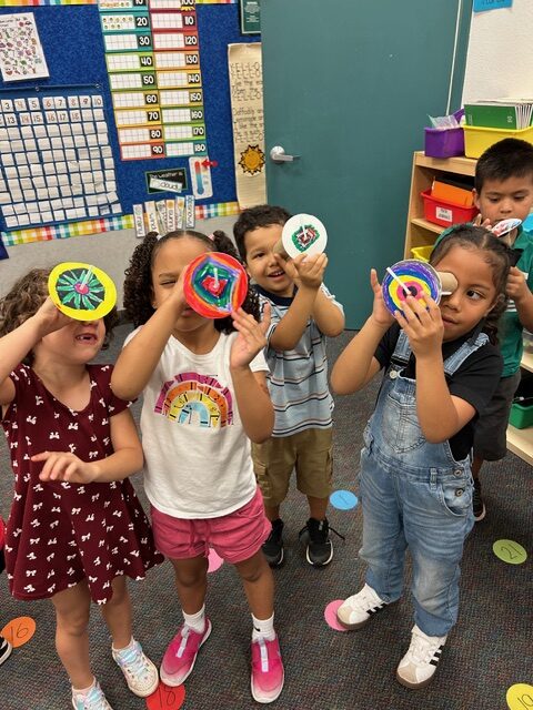 Pre-K students at EDUPRIZE engaged in classroom learning activities