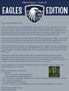 Gilbert Newsletter 7-25-2026