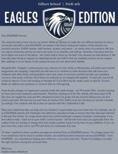 Gilbert Newsletter 8.14.26