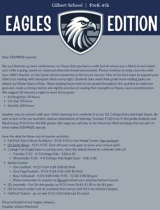 Gilbert Newsletter 9.18.26